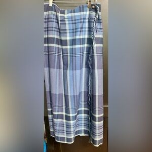 Ralph Lauren Navy and Light Blue Plaid Accessory